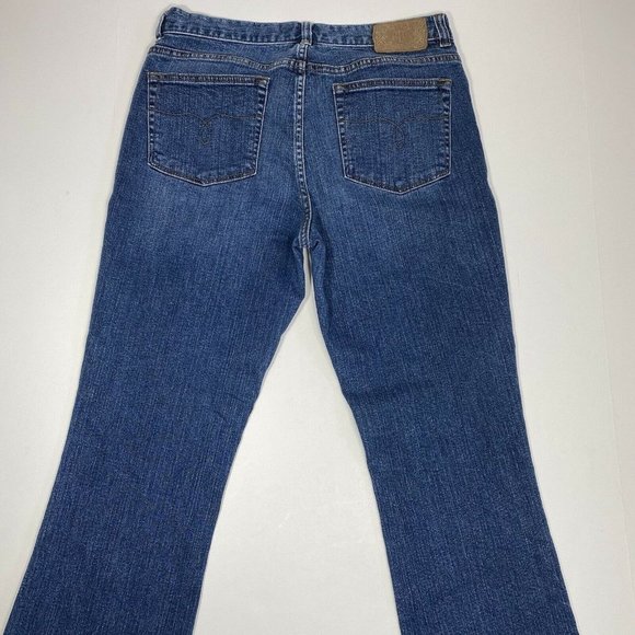 LRL Ralph Lauren Blue Jeans CO Womens Classic Bootcut Dark Wash Size 8 Jeans - Picture 6 of 10